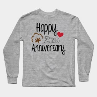 Happy 2nd Anniversary Long Sleeve T-Shirt